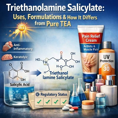 Triethanolamine Salicylate: Uses, Formulations & How It Differs from Pure TEA