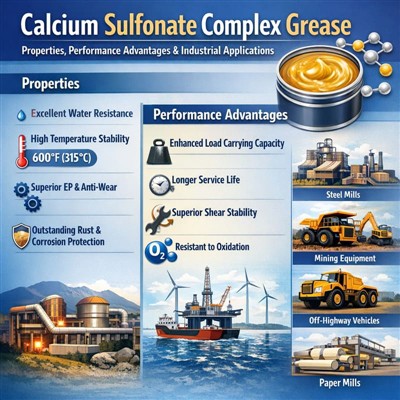 Calcium Sulfonate Complex Grease: Properties, Performance Advantages & Indust...