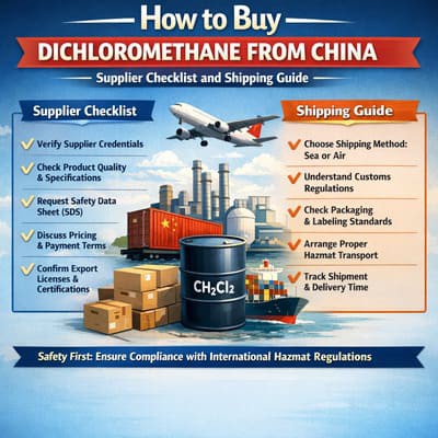 How to Buy Dichloromethane from China: Supplier Checklist and Shipping Guide