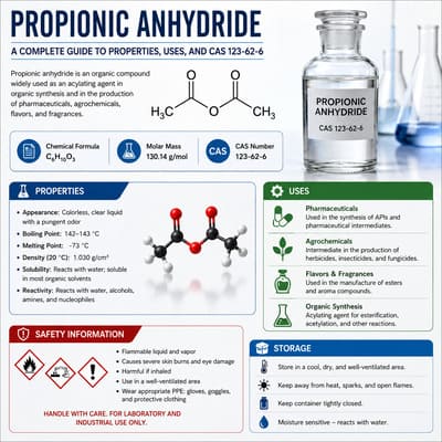 What Is Propionic Anhydride? A Complete Guide to Properties, Uses, and CAS 12...