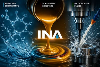 Branched Surfactants, Alkyd Resin Modifiers & Metalworking Fluids from INA