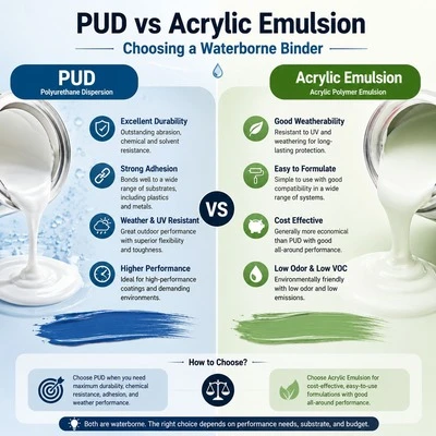 PUD vs Acrylic Emulsion: Choosing a Waterborne Binder