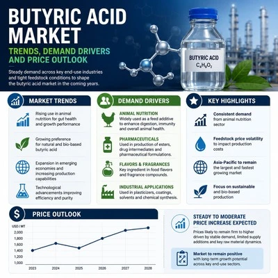 Butyric Acid Market Trends, Demand Drivers and Price Outlook