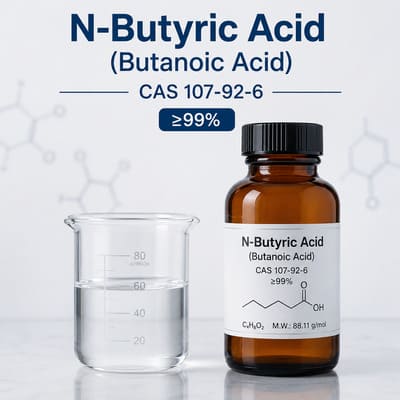 N-Butyric Acid (Butanoic Acid) — CAS 107-92-6, ≥99%